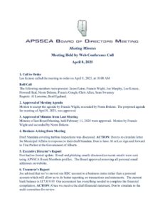 Minutes - Apr 8, 2025