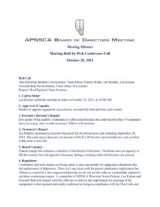 Minutes - Oct 28, 2025