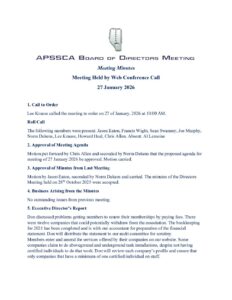 Minutes - Jan 27, 2026